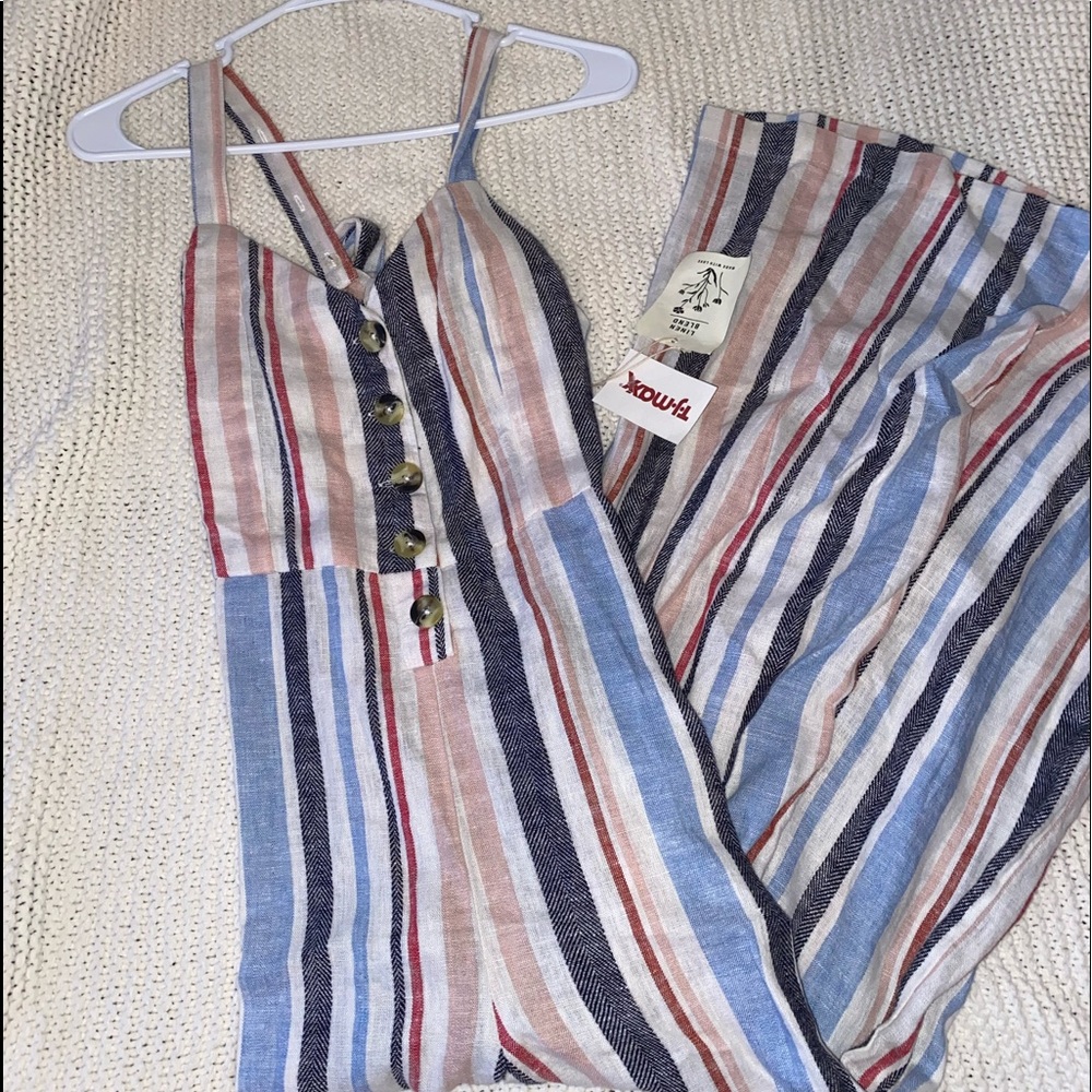 striped jumpsuit
